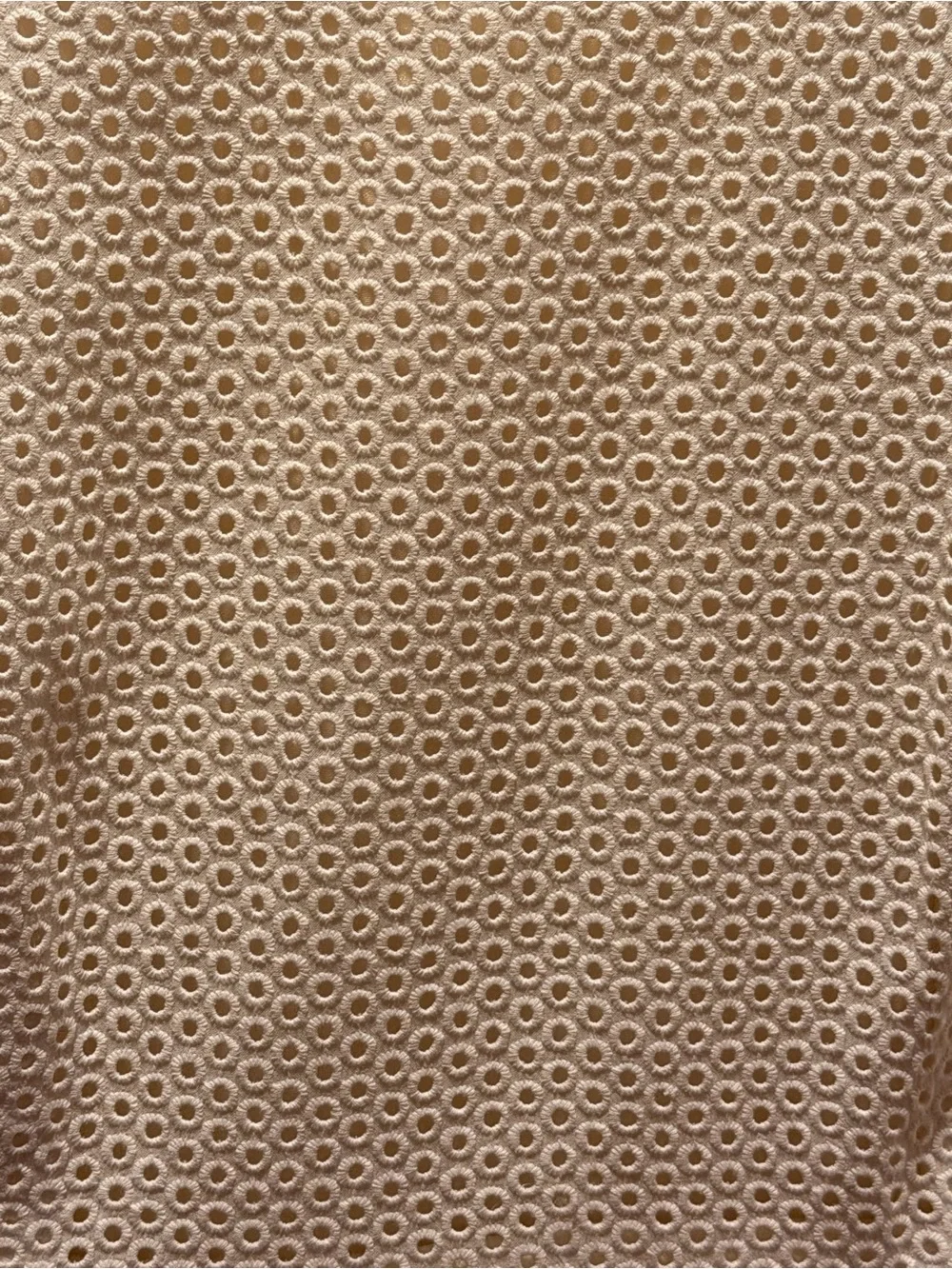 J.Crew Ivory Eyelet Short Sleeve Dress